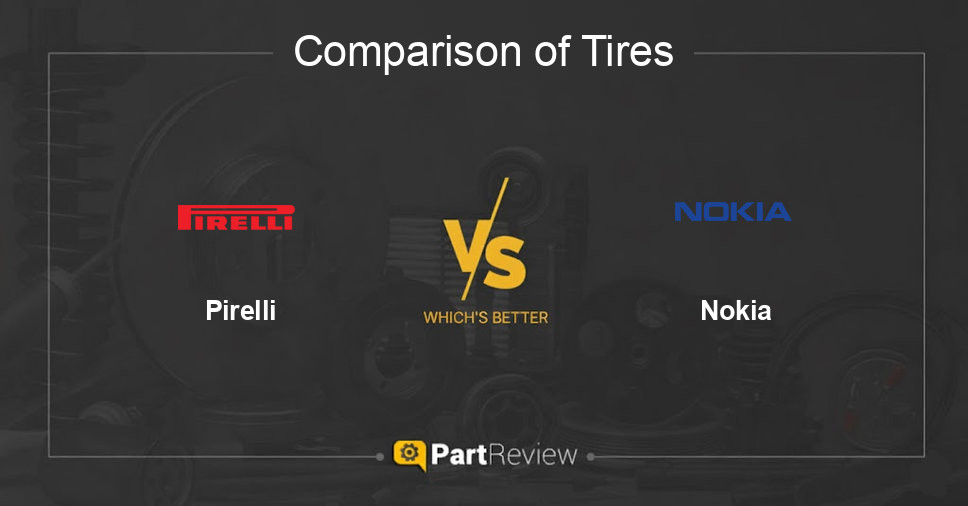 Comparison of tires Pirelli and Nokia