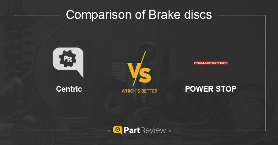 Comparison of brake discs Centric and POWER STOP