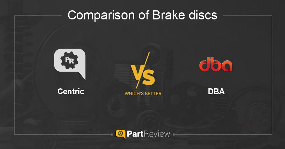 Comparison of brake discs Centric and DBA