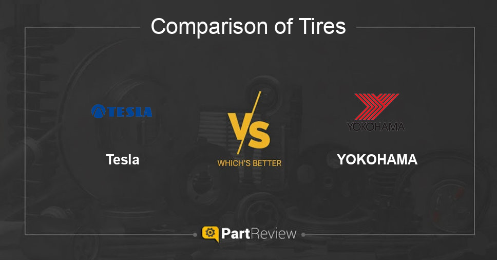 Comparison of tires Tesla and YOKOHAMA