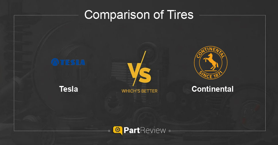 Comparison of tires Tesla and Continental