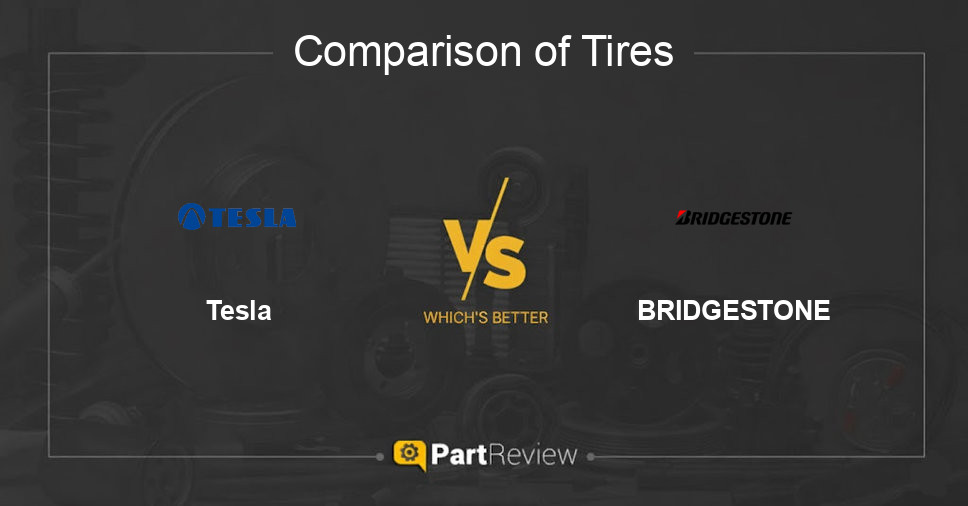 Comparison of tires Tesla and BRIDGESTONE