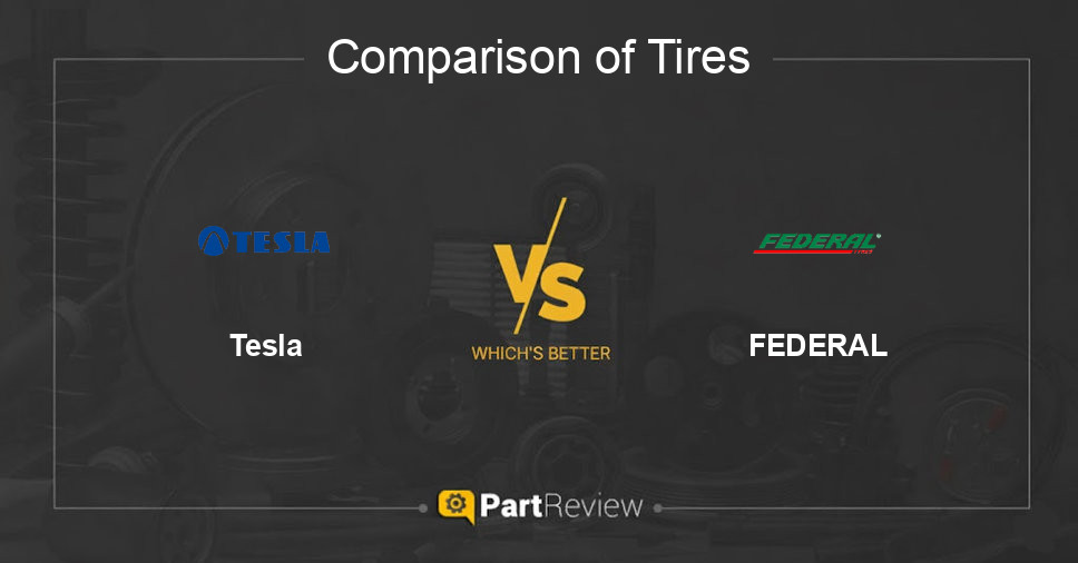 Comparison of tires Tesla and FEDERAL