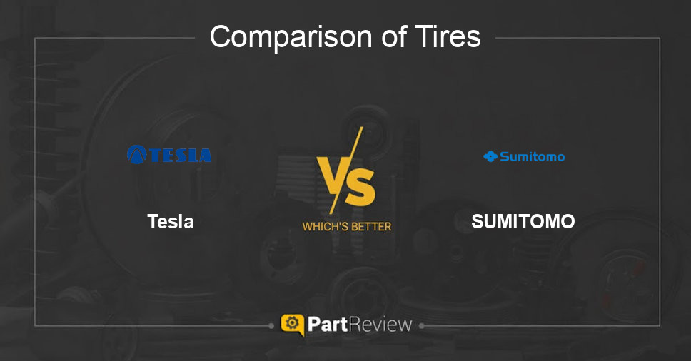 Comparison of tires Tesla and SUMITOMO
