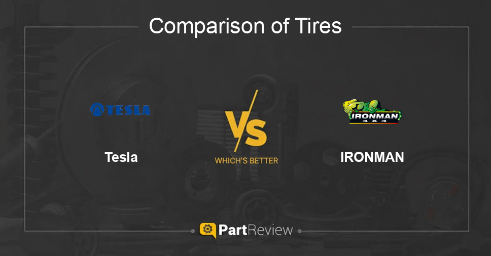 Comparison of tires Tesla and IRONMAN