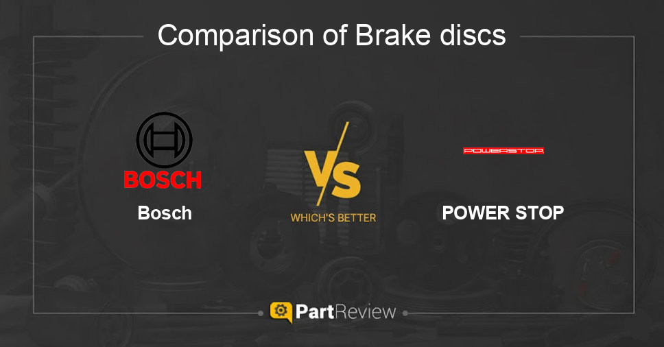 Comparison of brake discs Bosch and POWER STOP