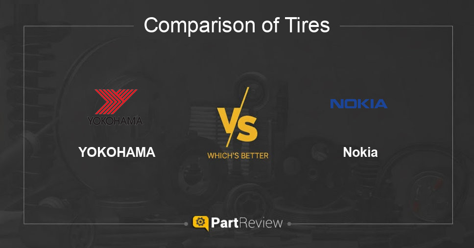 Comparison of tires YOKOHAMA and Nokia