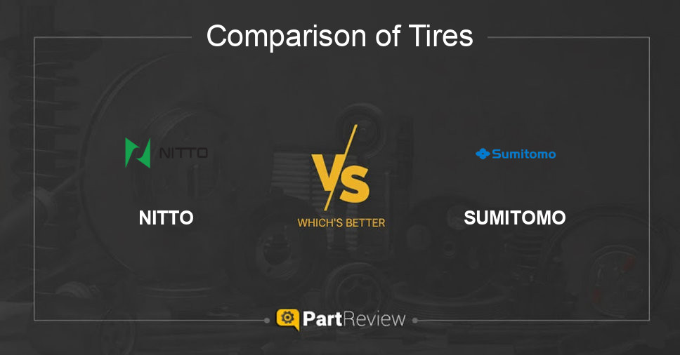 Comparison of tires NITTO and SUMITOMO