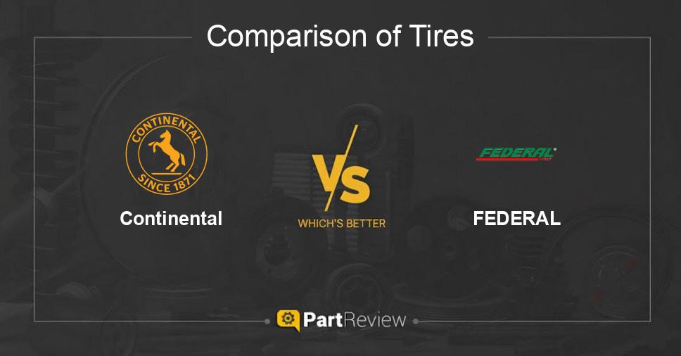 Comparison of tires Continental and FEDERAL