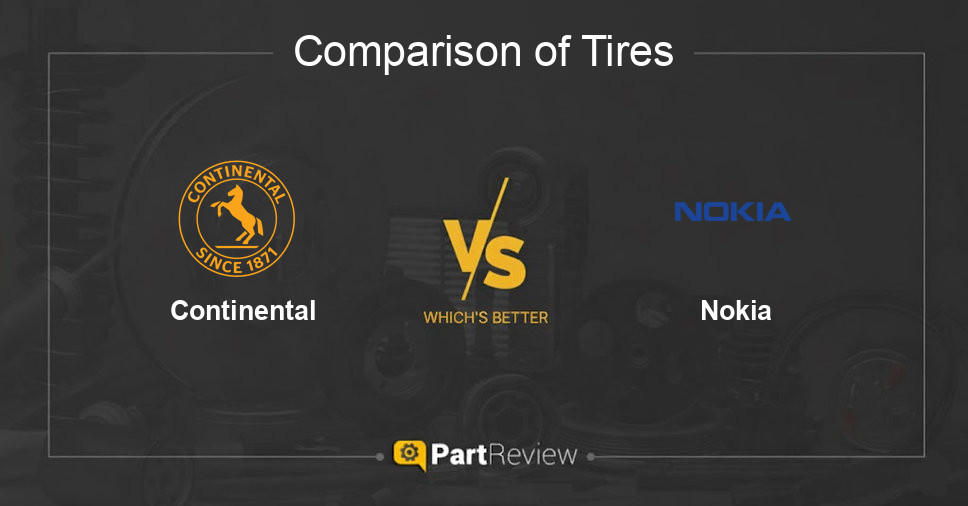 Comparison of tires Continental and Nokia