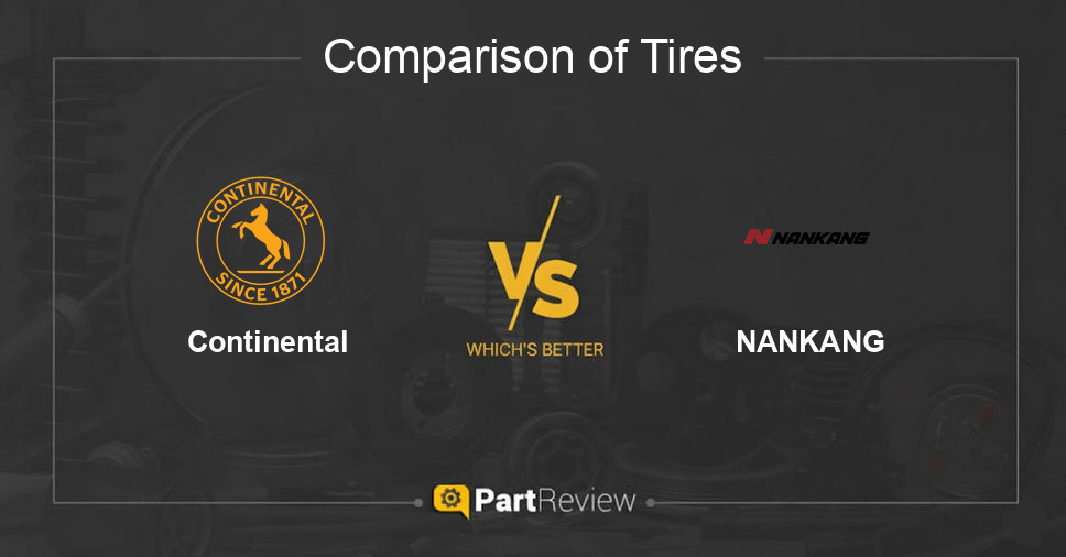 Comparison of tires Continental and NANKANG