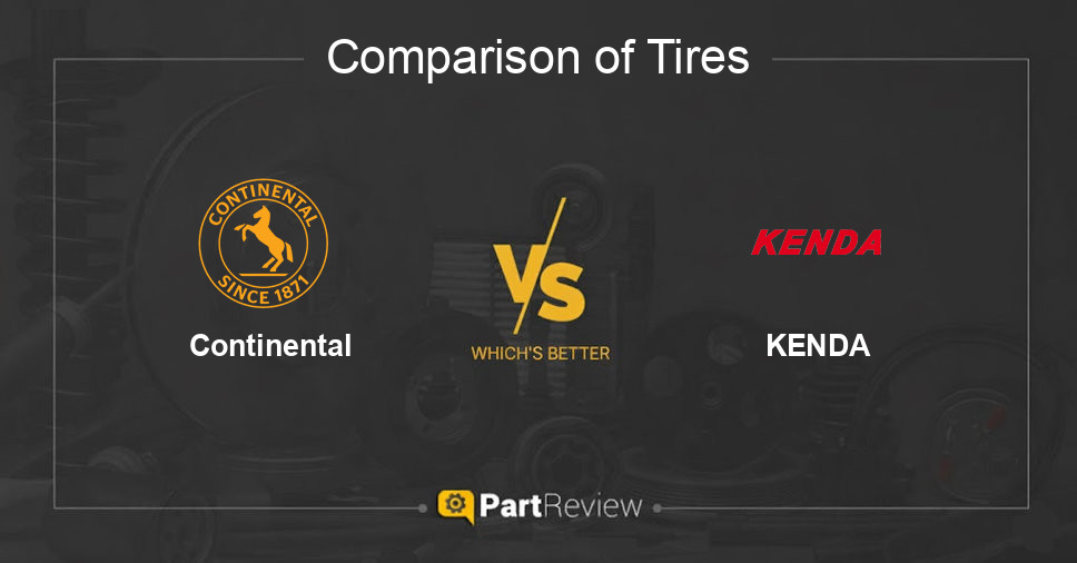 Comparison of tires Continental and KENDA