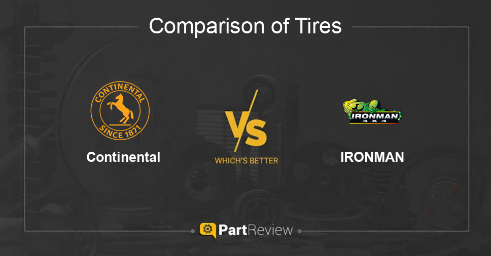 Comparison of tires Continental and IRONMAN