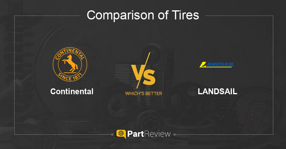 Comparison of tires Continental and LANDSAIL