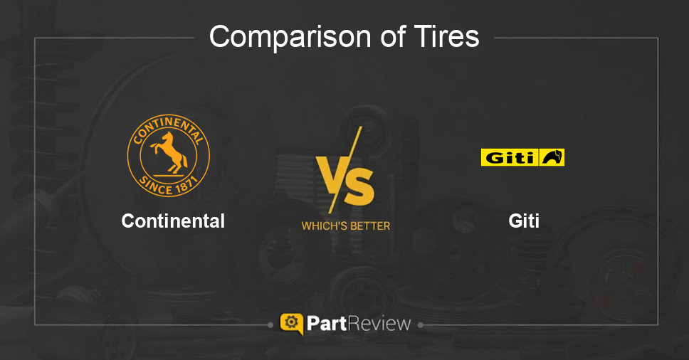 Comparison of tires Continental and Giti