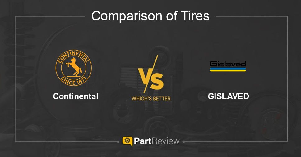 Comparison of tires Continental and GISLAVED