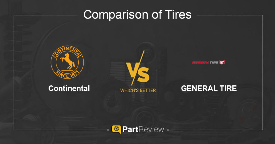 Comparison of tires Continental and GENERAL TIRE
