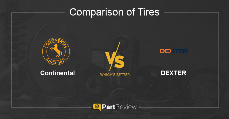 Comparison of tires Continental and DEXTER