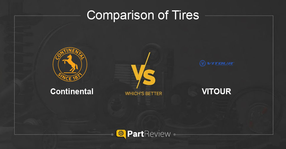 Comparison of tires Continental and VITOUR