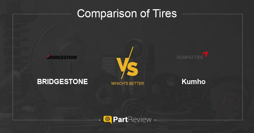 Comparison of tires BRIDGESTONE and Kumho