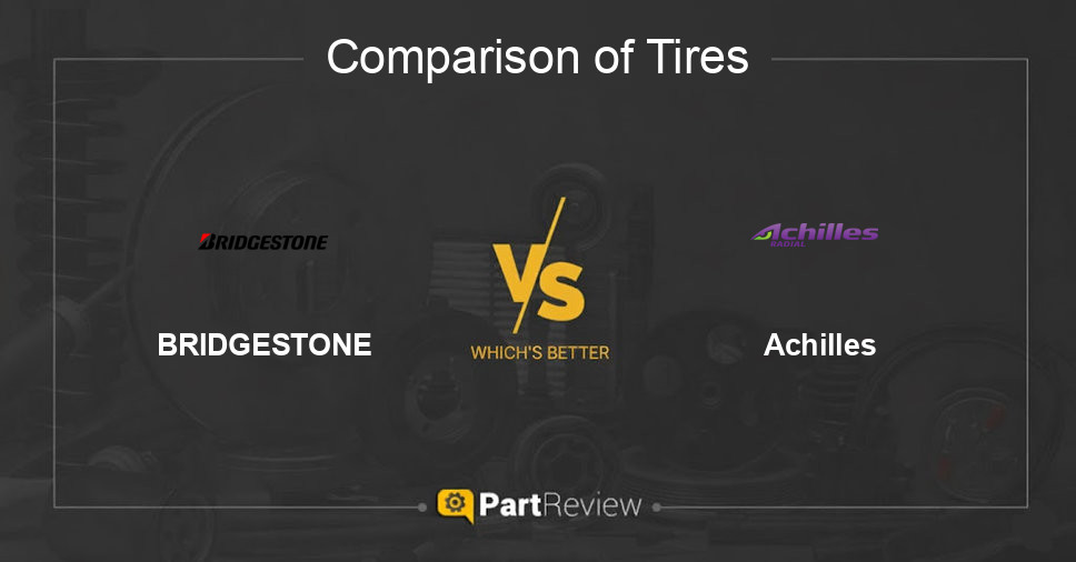 Comparison of tires BRIDGESTONE and Achilles