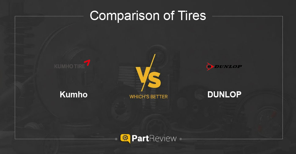 Comparison of tires Kumho and DUNLOP