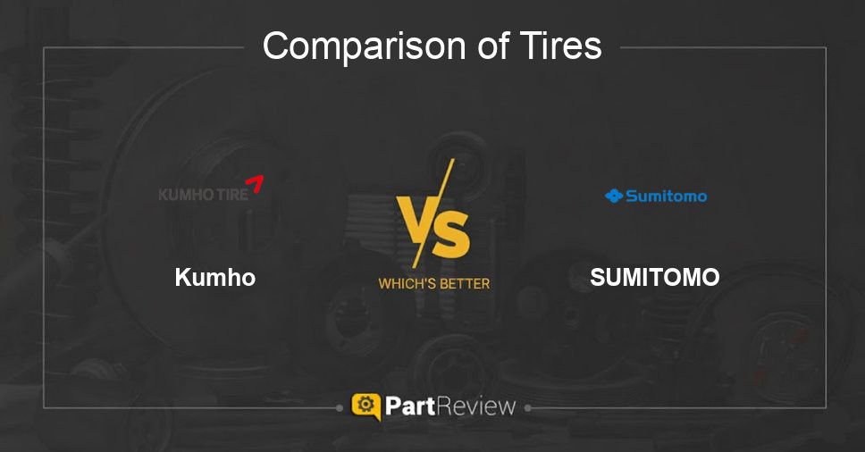 Comparison of tires Kumho and SUMITOMO